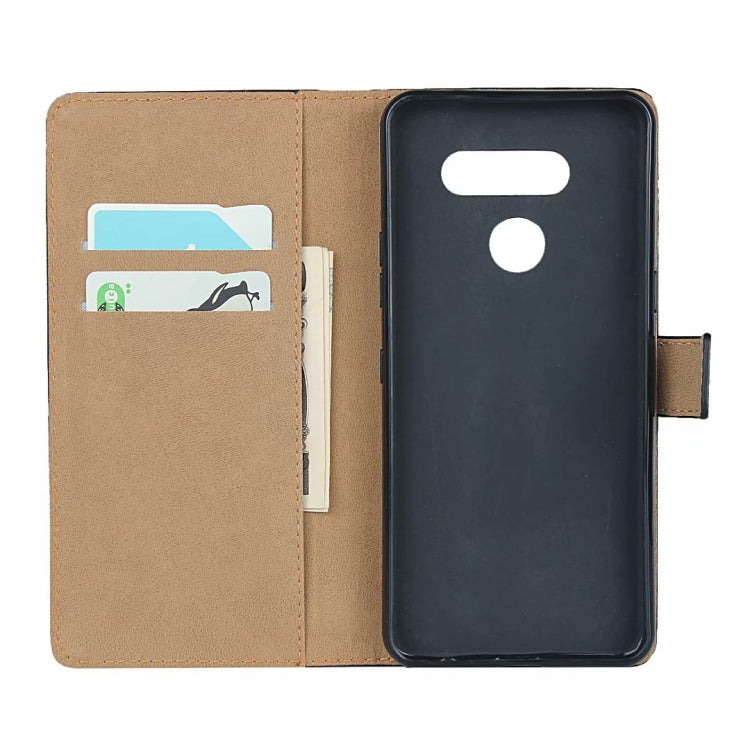 For LG K50S Leather Horizontal Flip Case with Magnetic Clasp Bracket & Card Slot & Wallet(Black)