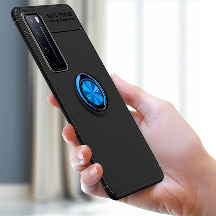 For Huawei Nova 7 Pro Metal Ring Holder 360 Degree Rotating TPU Case