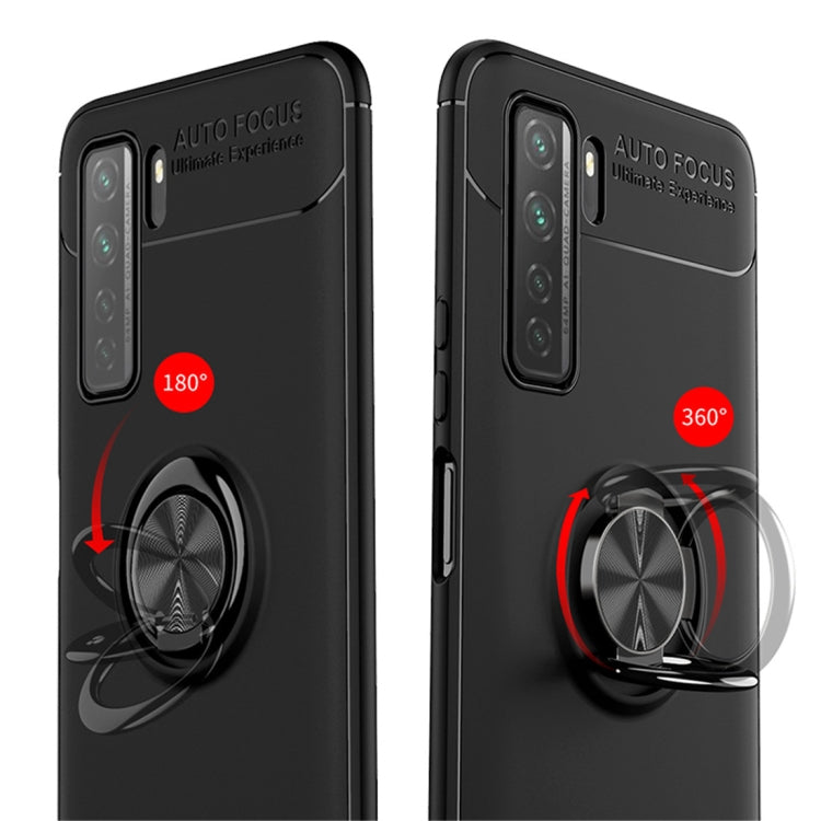 For Huawei Nova 7 SE Metal Ring Holder 360 Degree Rotating TPU Case