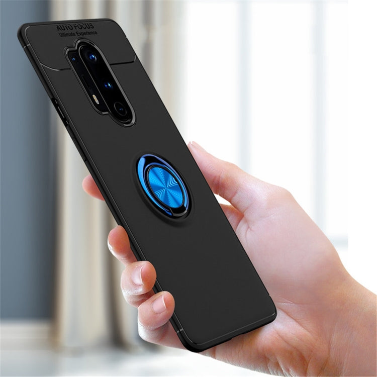 For Oneplus 8 Pro Metal Ring Holder 360 Degree Rotating TPU Case