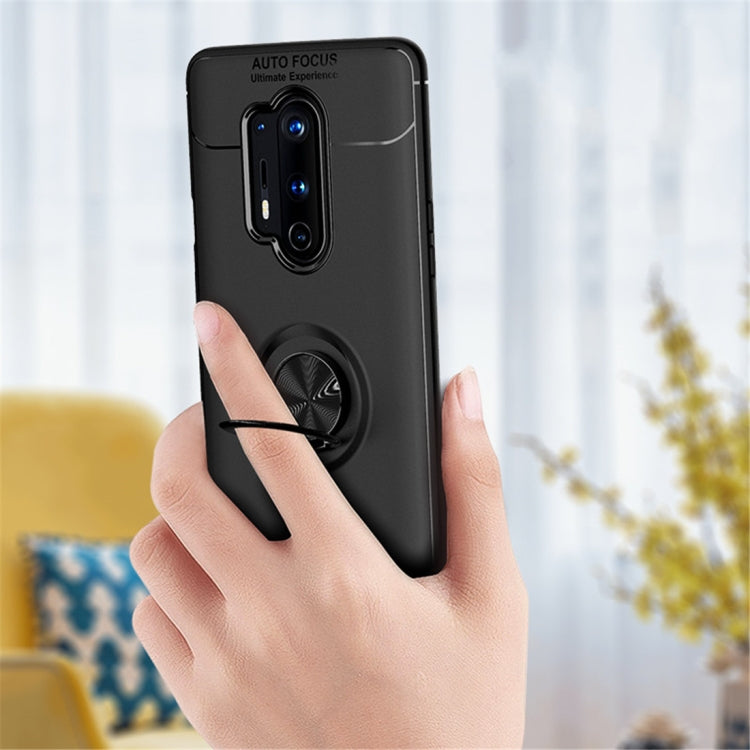 For Oneplus 8 Pro Metal Ring Holder 360 Degree Rotating TPU Case