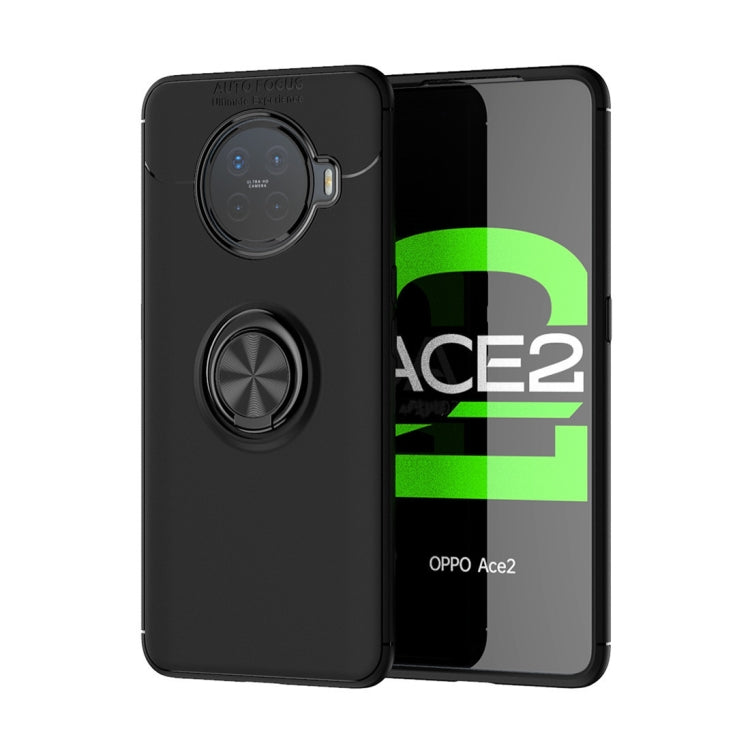 For OPPO ACE2 Metal Ring Holder 360 Degree Rotating TPU Case