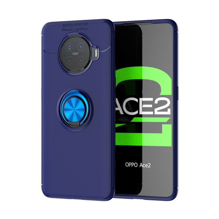 For OPPO ACE2 Metal Ring Holder 360 Degree Rotating TPU Case