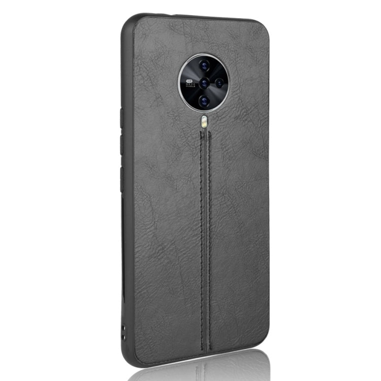 For Vivo S6 Shockproof Sewing Cow Pattern Skin PC + PU + TPU Case