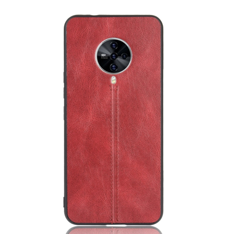 For Vivo S6 Shockproof Sewing Cow Pattern Skin PC + PU + TPU Case