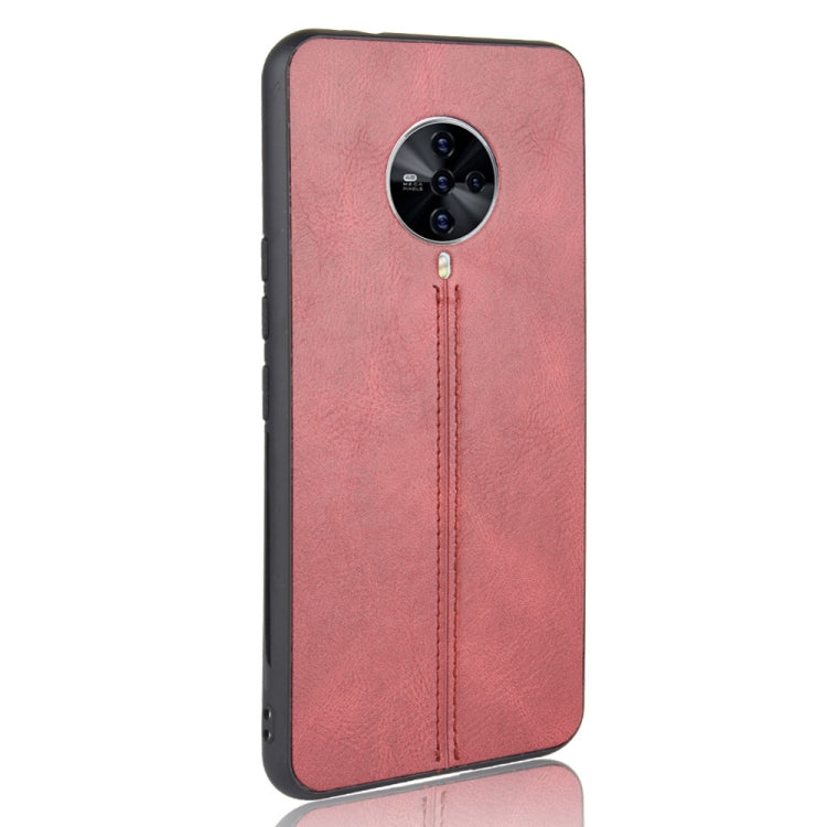 For Vivo S6 Shockproof Sewing Cow Pattern Skin PC + PU + TPU Case