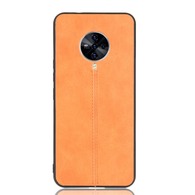 For Vivo S6 Shockproof Sewing Cow Pattern Skin PC + PU + TPU Case