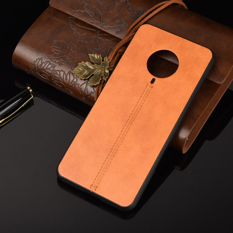 For Vivo S6 Shockproof Sewing Cow Pattern Skin PC + PU + TPU Case