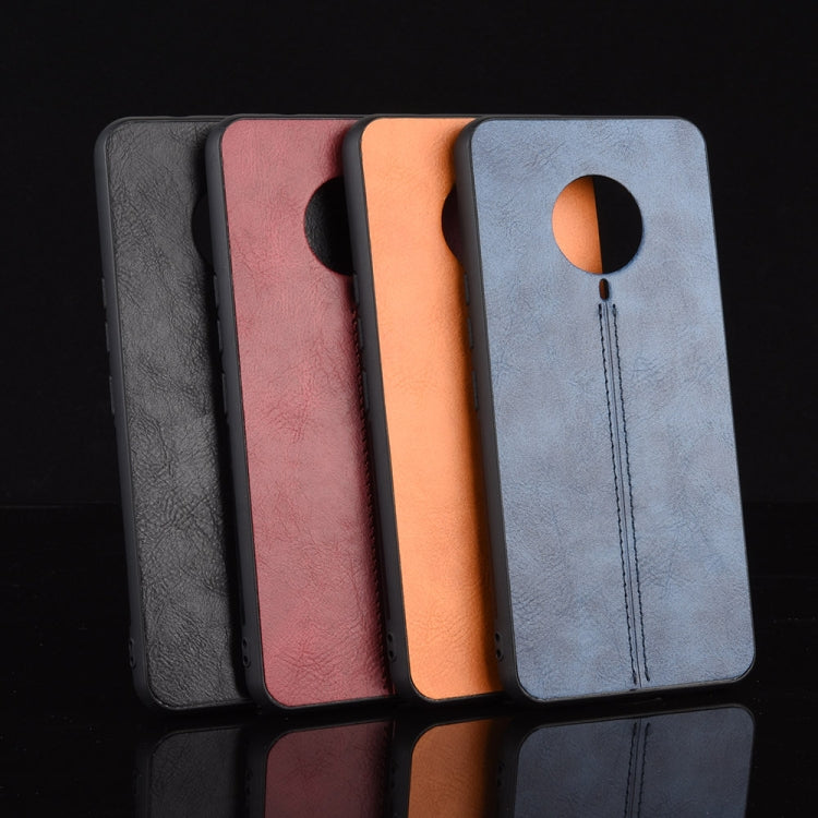 For Vivo S6 Shockproof Sewing Cow Pattern Skin PC + PU + TPU Case