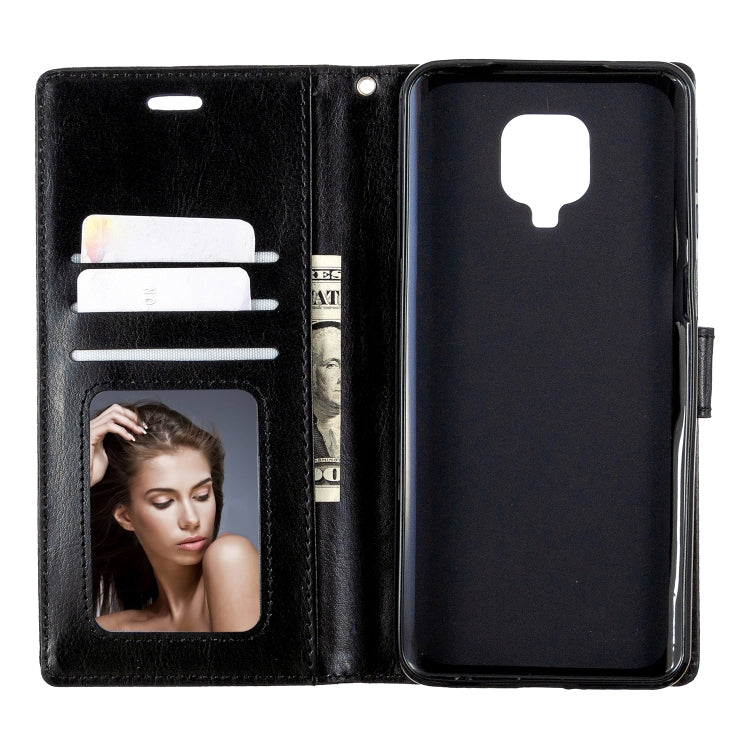 For Xiaomi Redmi Note9 Pro/Redmi Note 9s Crazy Horse Texture Horizontal Flip Leather Case with Holder & Card Slots & Wallet & Photo Frame