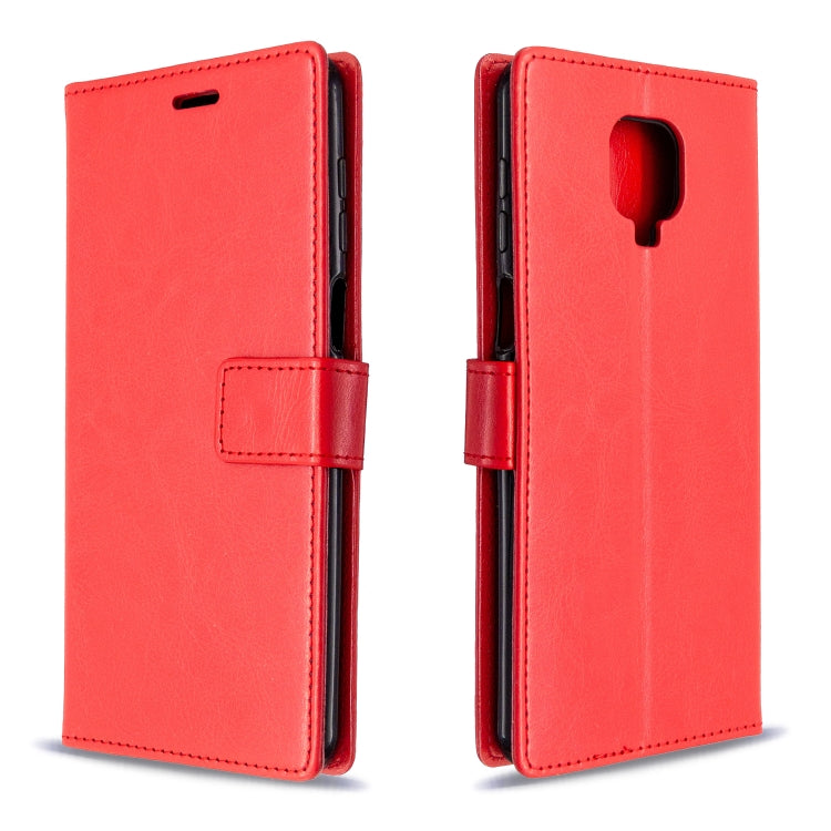 For Xiaomi Redmi Note9 Pro/Redmi Note 9s Crazy Horse Texture Horizontal Flip Leather Case with Holder & Card Slots & Wallet & Photo Frame