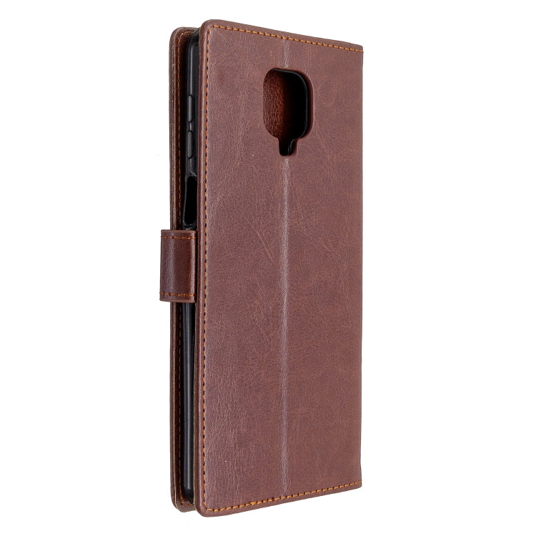 For Xiaomi Redmi Note9 Pro/Redmi Note 9s Crazy Horse Texture Horizontal Flip Leather Case with Holder & Card Slots & Wallet & Photo Frame