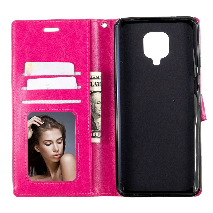 For Xiaomi Redmi Note9 Pro/Redmi Note 9s Crazy Horse Texture Horizontal Flip Leather Case with Holder & Card Slots & Wallet & Photo Frame