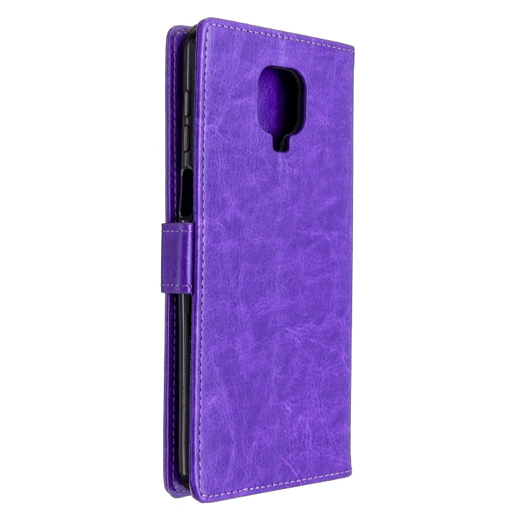 For Xiaomi Redmi Note9 Pro/Redmi Note 9s Crazy Horse Texture Horizontal Flip Leather Case with Holder & Card Slots & Wallet & Photo Frame