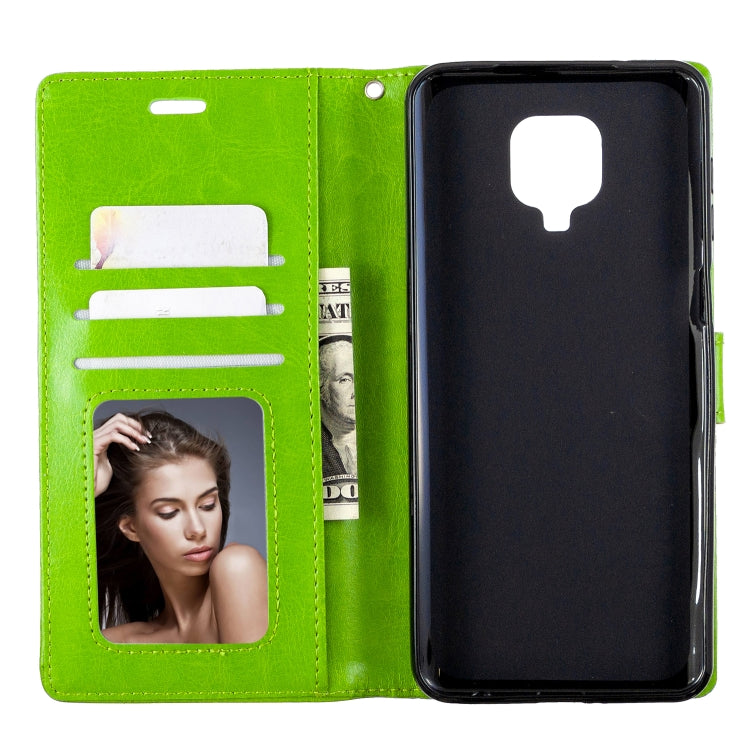 For Xiaomi Redmi Note9 Pro/Redmi Note 9s Crazy Horse Texture Horizontal Flip Leather Case with Holder & Card Slots & Wallet & Photo Frame