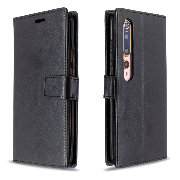 For xiaomi 10 Crazy Horse Texture Horizontal Flip Leather Case with Holder & Card Slots & Wallet & Photo Frame