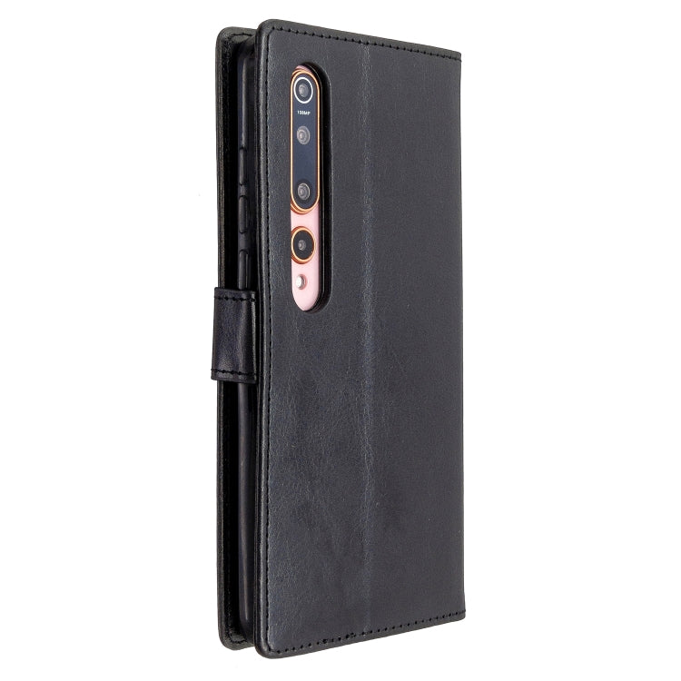 For xiaomi 10 Crazy Horse Texture Horizontal Flip Leather Case with Holder & Card Slots & Wallet & Photo Frame