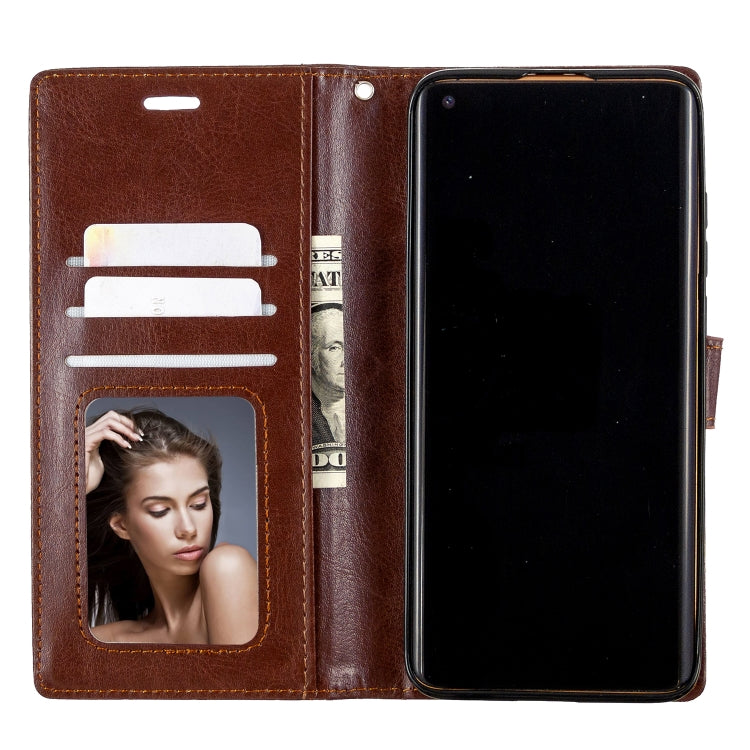 For xiaomi 10 Crazy Horse Texture Horizontal Flip Leather Case with Holder & Card Slots & Wallet & Photo Frame