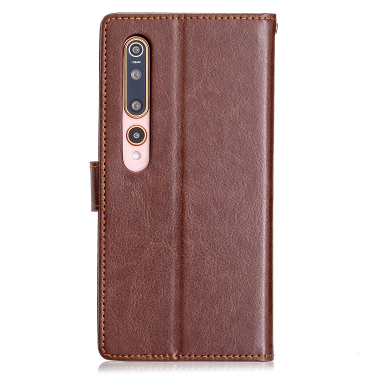For xiaomi 10 Crazy Horse Texture Horizontal Flip Leather Case with Holder & Card Slots & Wallet & Photo Frame
