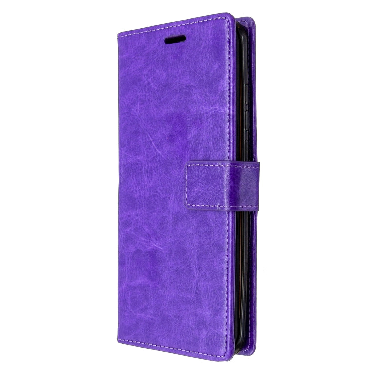For xiaomi 10 Crazy Horse Texture Horizontal Flip Leather Case with Holder & Card Slots & Wallet & Photo Frame