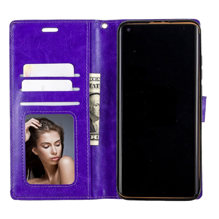 For xiaomi 10 Crazy Horse Texture Horizontal Flip Leather Case with Holder & Card Slots & Wallet & Photo Frame