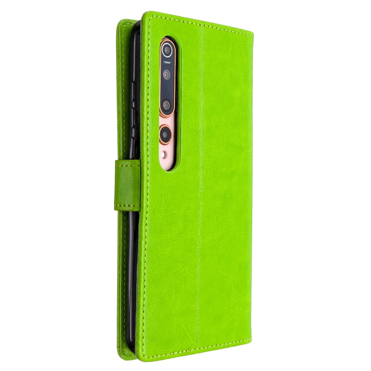 For xiaomi 10 Crazy Horse Texture Horizontal Flip Leather Case with Holder & Card Slots & Wallet & Photo Frame