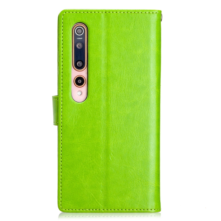 For xiaomi 10 Crazy Horse Texture Horizontal Flip Leather Case with Holder & Card Slots & Wallet & Photo Frame