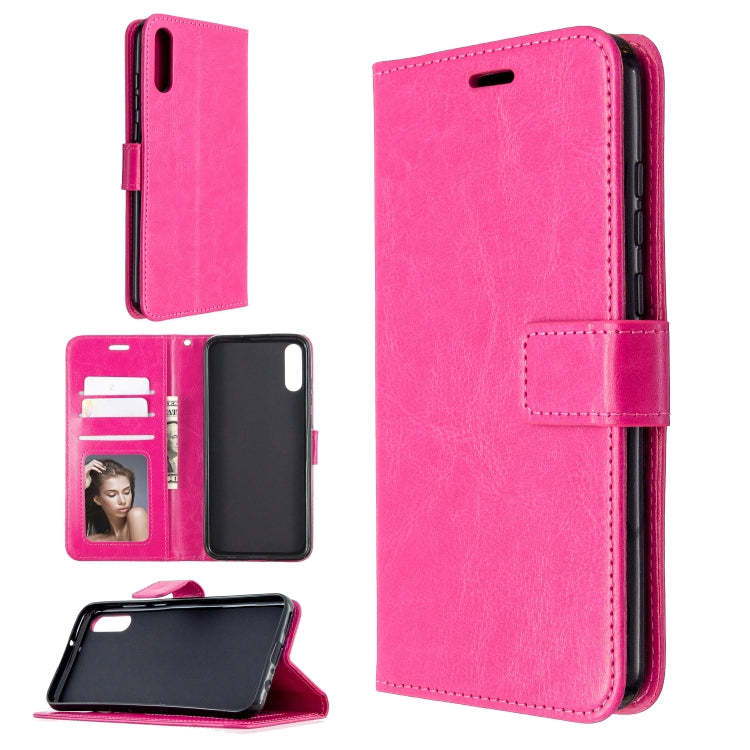 For Huawei Enjoy 10E Crazy Horse Texture Horizontal Flip Leather Case with Holder & Card Slots & Wallet & Photo Frame