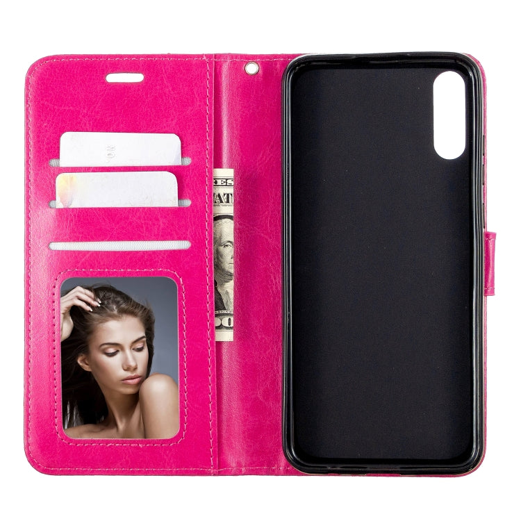 For Huawei Enjoy 10E Crazy Horse Texture Horizontal Flip Leather Case with Holder & Card Slots & Wallet & Photo Frame