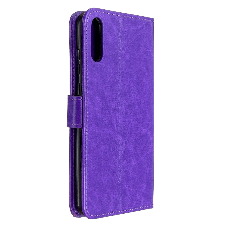 For Huawei Enjoy 10E Crazy Horse Texture Horizontal Flip Leather Case with Holder & Card Slots & Wallet & Photo Frame