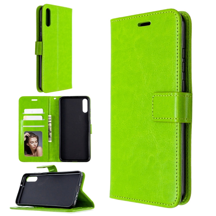 For Huawei Enjoy 10E Crazy Horse Texture Horizontal Flip Leather Case with Holder & Card Slots & Wallet & Photo Frame