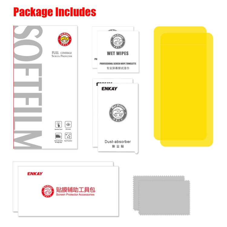 For Xiaomi MI 10 / MI 10 Pro 2 PCS ENKAY Hat-Prince 0.1mm 3D Full Screen Protector Explosion-proof Hydrogel Film