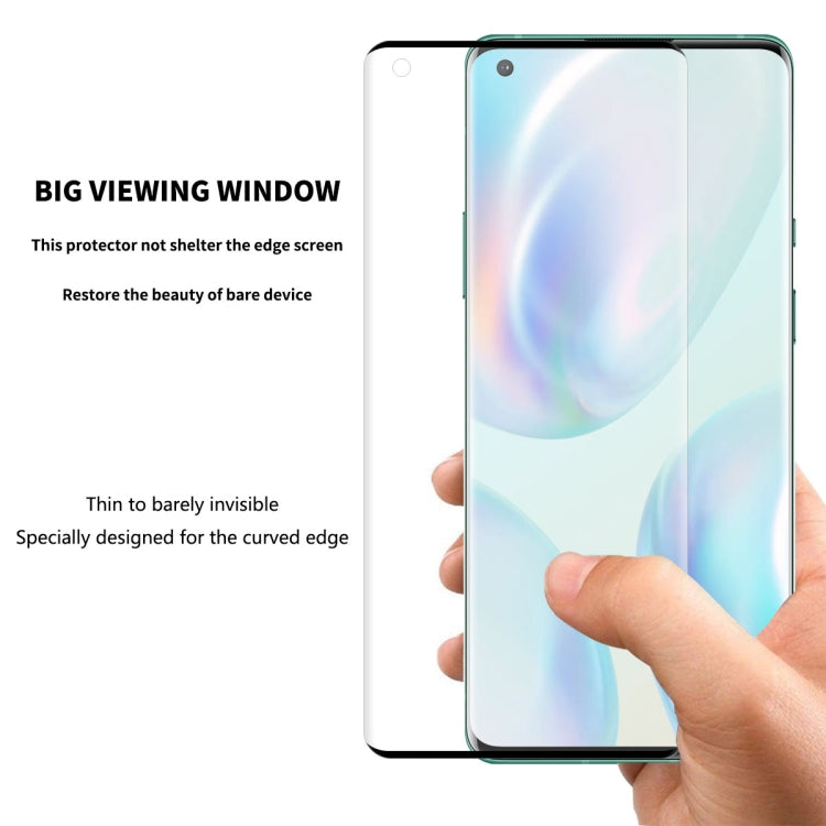 For OnePlus 8 ENKAY Hat-Prince 0.26mm 9H 3D Explosion-proof Full Screen Curved Heat Bending Tempered Glass Film