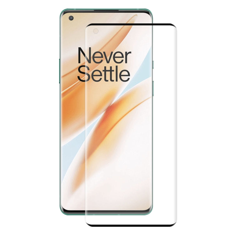 For OnePlus 8 Pro ENKAY Hat-Prince 0.26mm 9H 3D Explosion-proof Full Screen Curved Heat Bending Tempered Glass Film