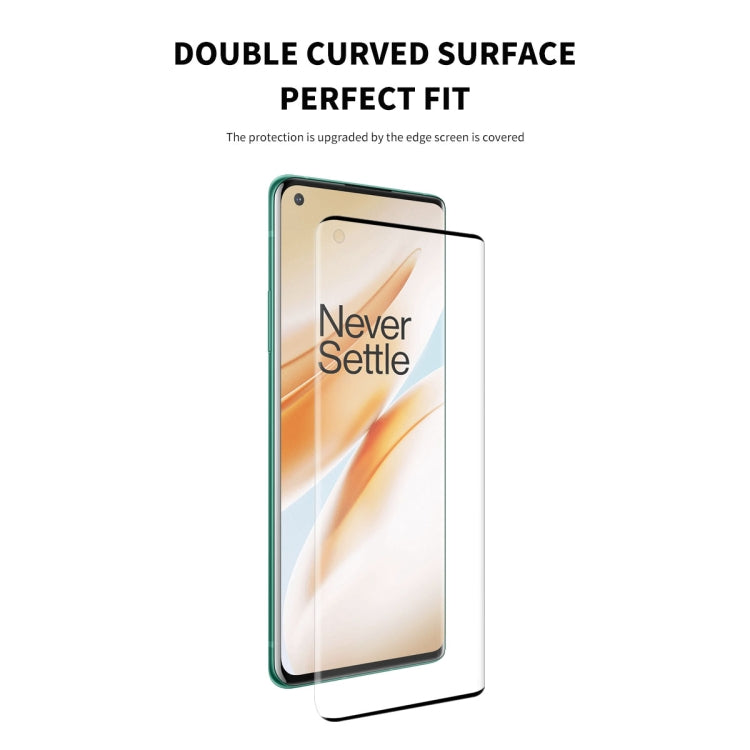 For OnePlus 8 Pro ENKAY Hat-Prince 0.26mm 9H 3D Explosion-proof Full Screen Curved Heat Bending Tempered Glass Film