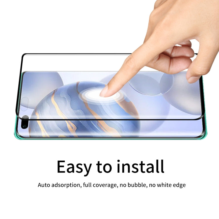 For Huawei Nova 7 Pro ENKAY Hat-Prince 0.26mm 9H 3D Explosion-proof Full Screen Curved Heat Bending Tempered Glass Film