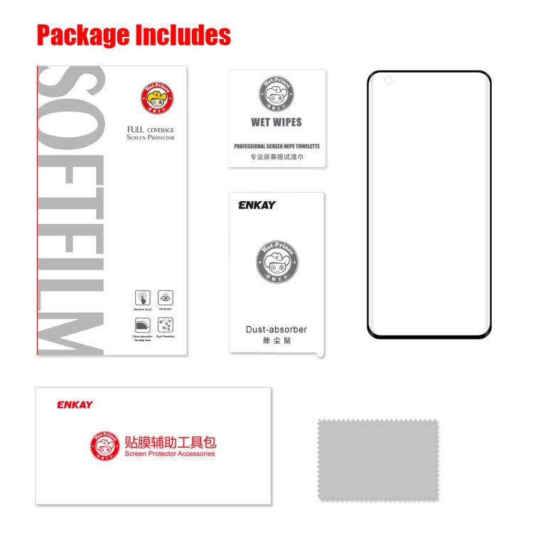 For Xiaomi Mi 10 / Mi 10 Pro ENKAY Hat-Prince 3D Full Screen PET Curved Hot Bending HD Screen Protector Soft Film