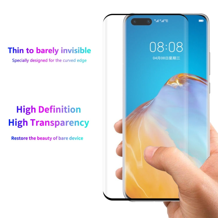 For Huawei P40 Pro 2 PCS ENKAY Hat-Prince 3D Full Screen PET Curved Hot Bending HD Screen Protector Soft Film
