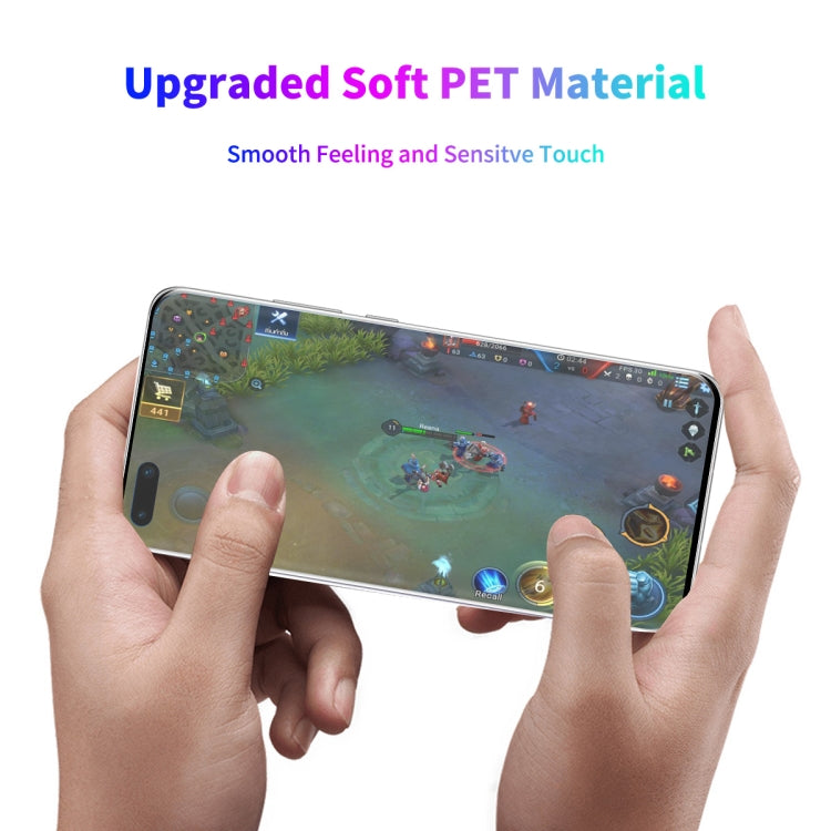 For Huawei P40 Pro 2 PCS ENKAY Hat-Prince 3D Full Screen PET Curved Hot Bending HD Screen Protector Soft Film