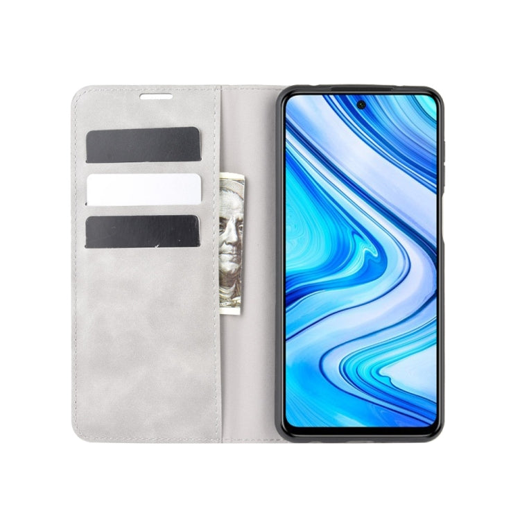For Xiaomi Redmi Note 9 Pro / Note 9S / Note 9 Pro Max Retro-skin Business Magnetic Suction Leather Case with Holder & Card Slots & Wallet