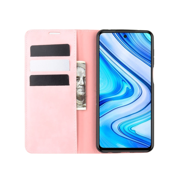 For Xiaomi Redmi Note 9 Pro / Note 9S / Note 9 Pro Max Retro-skin Business Magnetic Suction Leather Case with Holder & Card Slots & Wallet