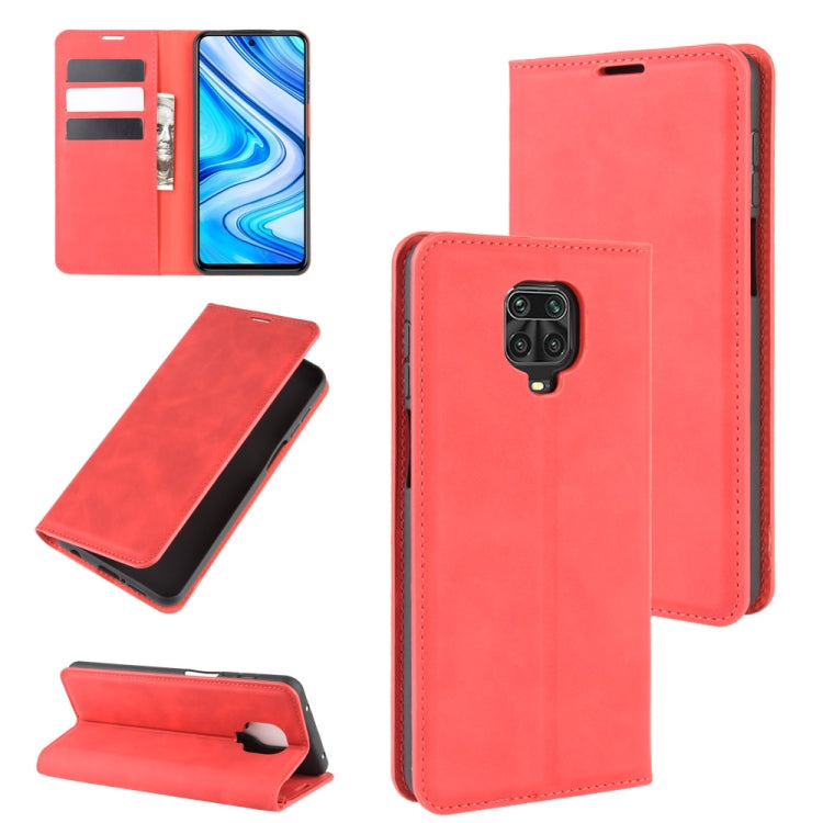 For Xiaomi Redmi Note 9 Pro / Note 9S / Note 9 Pro Max Retro-skin Business Magnetic Suction Leather Case with Holder & Card Slots & Wallet