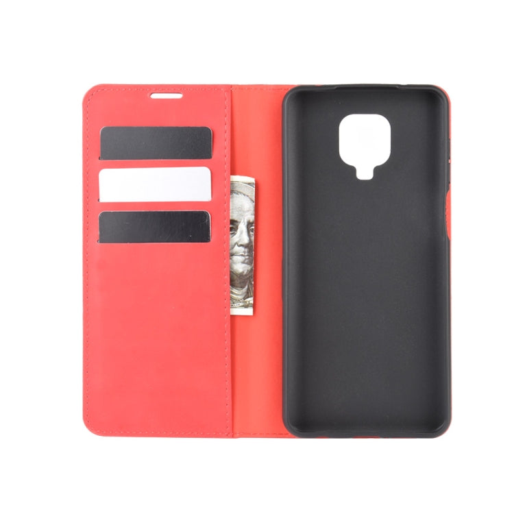 For Xiaomi Redmi Note 9 Pro / Note 9S / Note 9 Pro Max Retro-skin Business Magnetic Suction Leather Case with Holder & Card Slots & Wallet