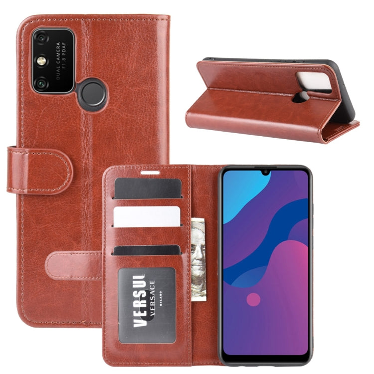 For Huawei Honor Play 9A R64 Texture Single Horizontal Flip Protective Case with Holder & Card Slots & Wallet& Photo Frame