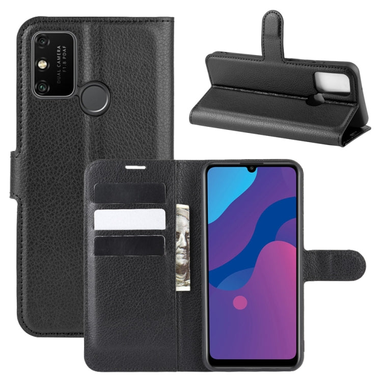 For Huawei Honor Play 9A Litchi Texture Horizontal Flip Protective Case with Holder & Card Slots & Wallet