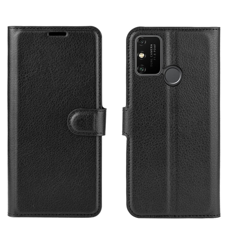 For Huawei Honor Play 9A Litchi Texture Horizontal Flip Protective Case with Holder & Card Slots & Wallet