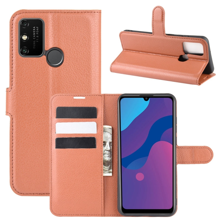 For Huawei Honor Play 9A Litchi Texture Horizontal Flip Protective Case with Holder & Card Slots & Wallet