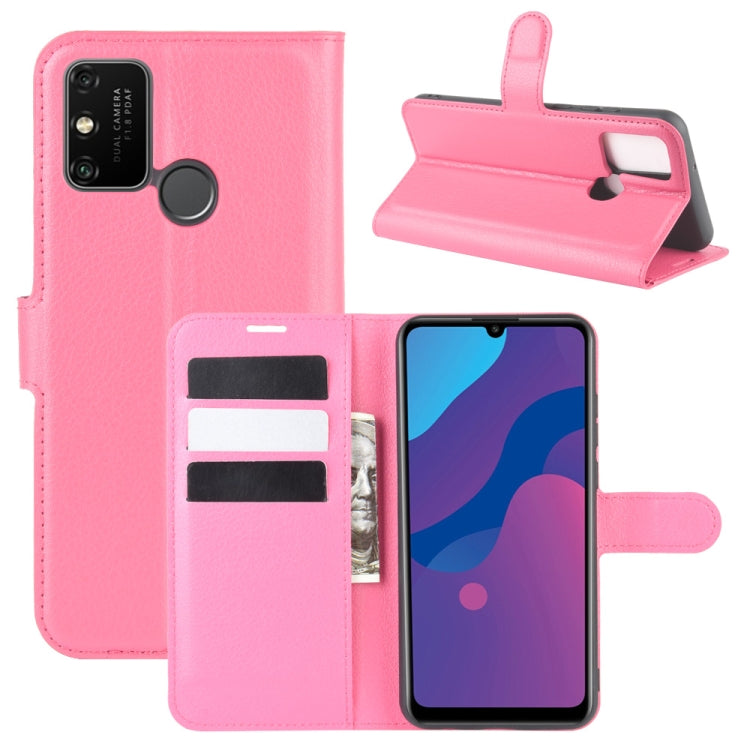For Huawei Honor Play 9A Litchi Texture Horizontal Flip Protective Case with Holder & Card Slots & Wallet