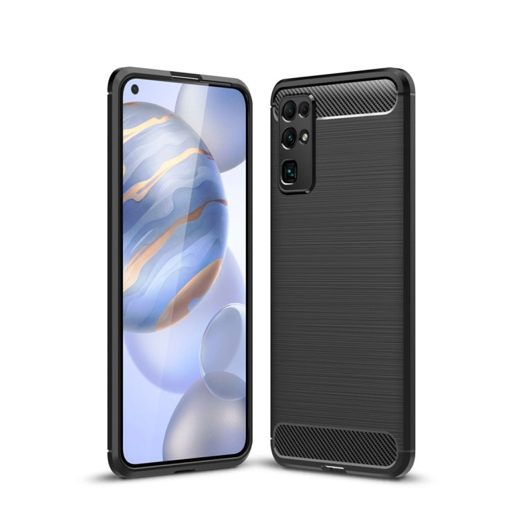 For Huawei Honor 30 Brushed Texture Carbon Fiber TPU Case