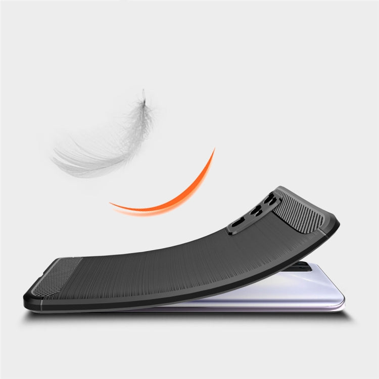 For Huawei Honor 30 Brushed Texture Carbon Fiber TPU Case